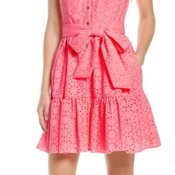 Lilly Pulitzer Trisha Eyelet Embroidered Shirtdress - Picture 2 of 4